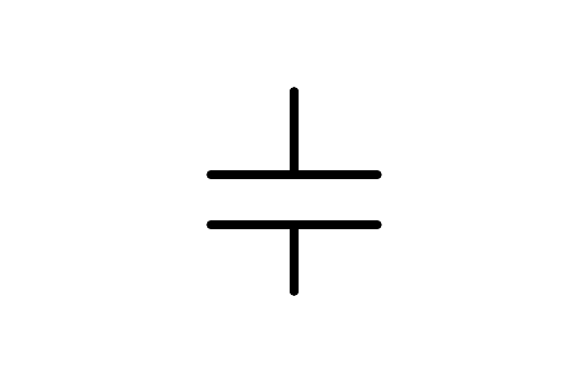 símbolo condensador